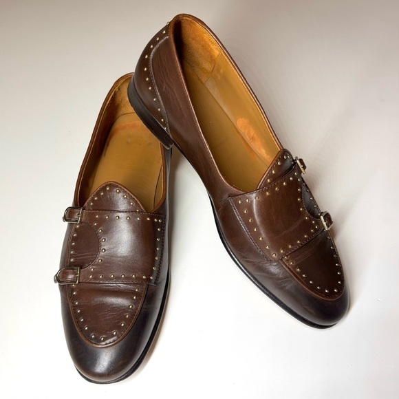 Edhen Milano Men\'s BRERA STUDS
Brown Leather Loafers Shoes Size- 8 main image 10